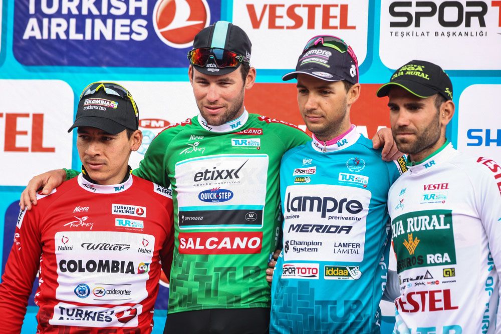 The jersey winners