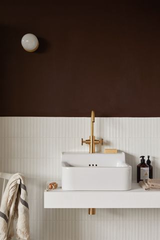 Bathroom tiles and sink