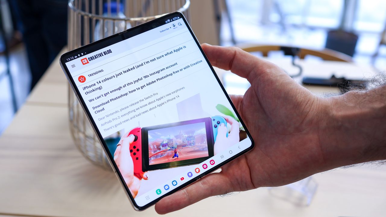 A photo of the Samsung Galaxy Z Fold 4