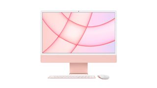 Image shows the iMac M1.