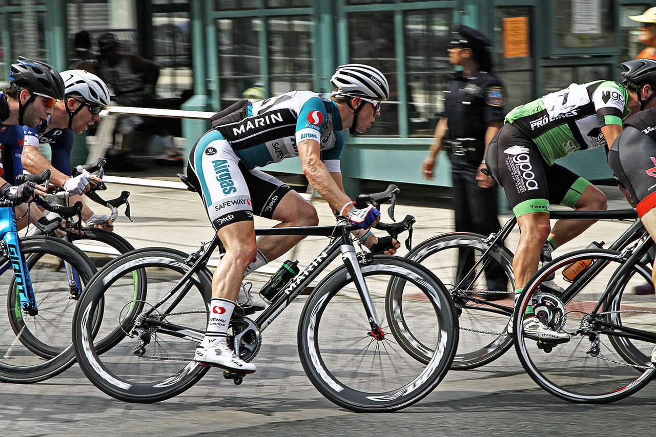 Griffin Easter (Airgas Safeway) patrols the field for his teammate up ahead.