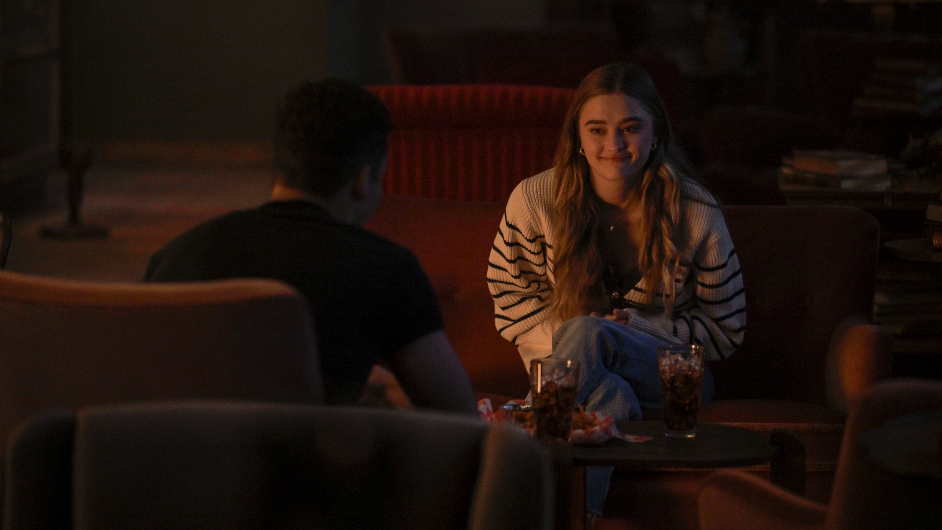 Lauren smiles at Reid in Ransom Canyon season 1