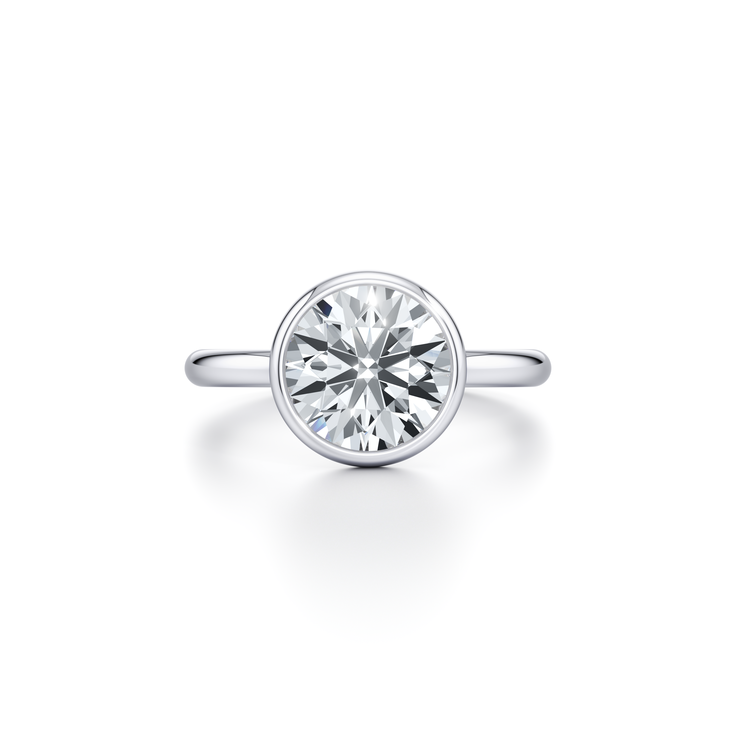 Audrey Bezel Solitaire Lab Diamond Engagement Ring