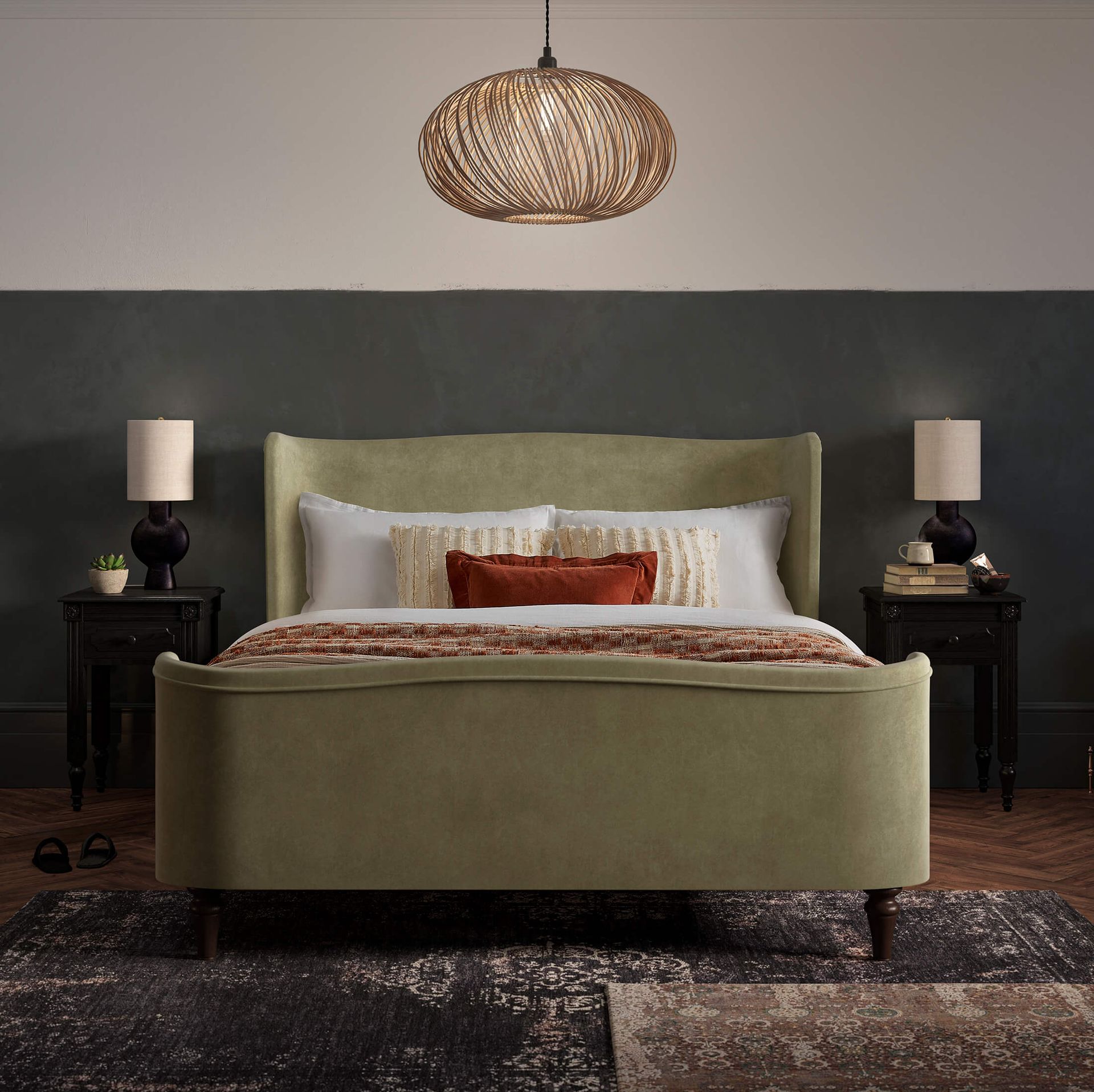 Feather & Black Charlotte bed