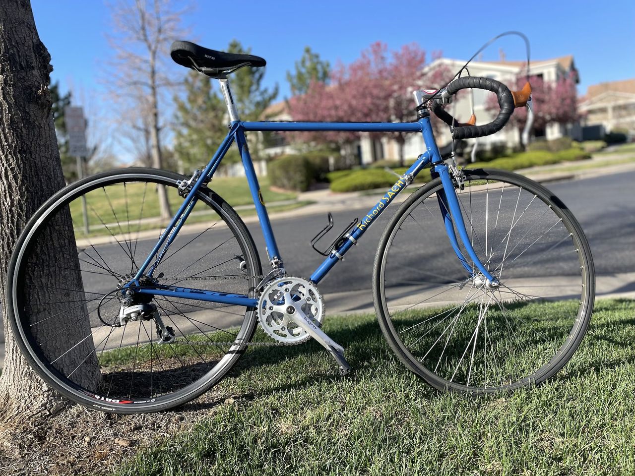 1980s Richard Sachs bike - side profile