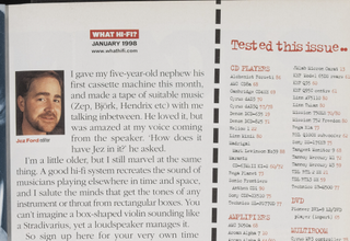 Jez Ford headshot on magazine page
