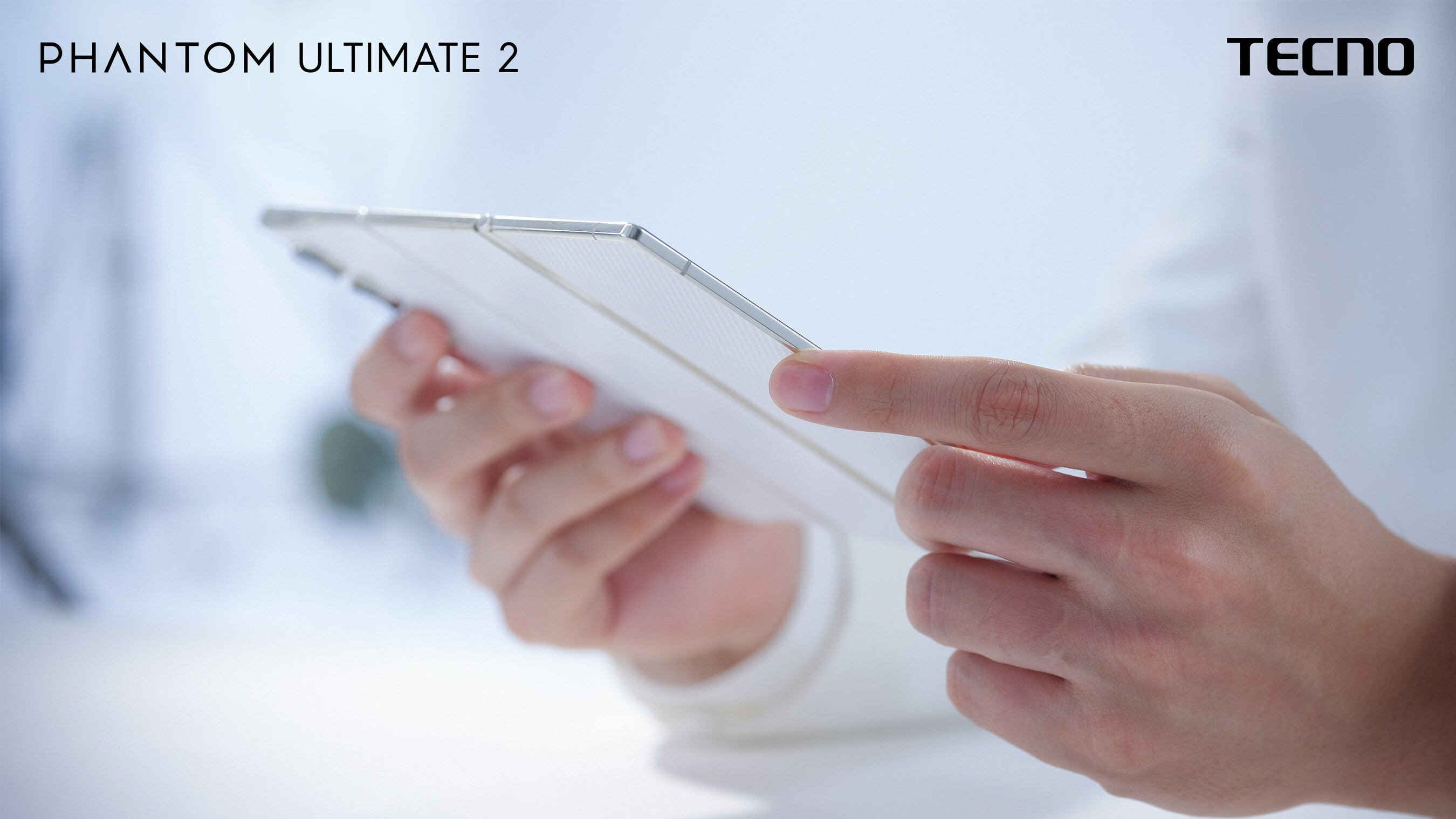 Tecno Phantom Ultimate 2 unfolded in tablet mode