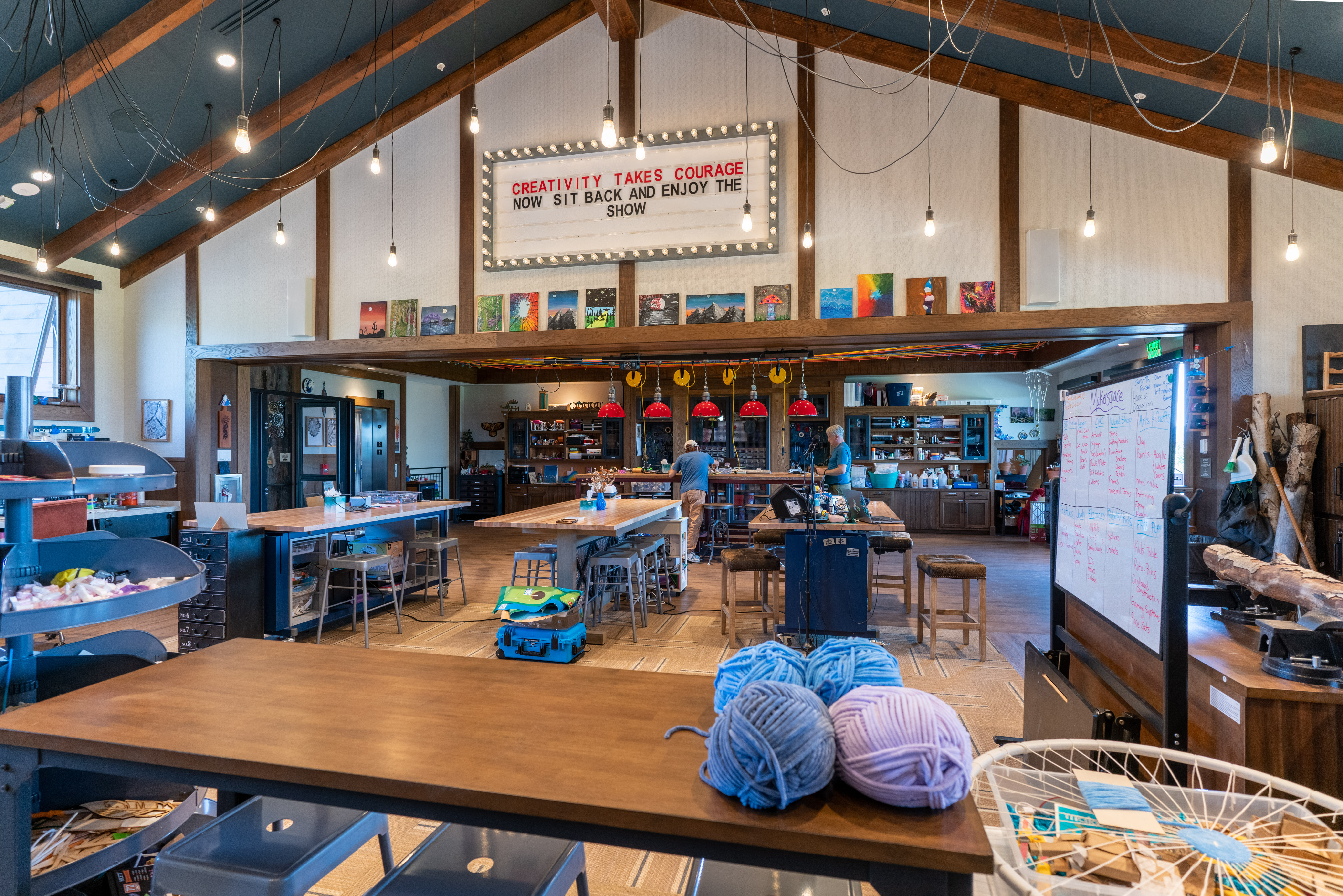 The STEAM lab and amenities at the Talisker Club.