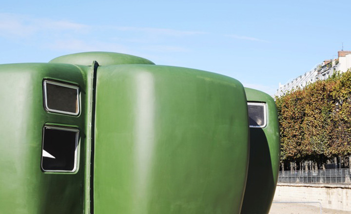 The house's six methacrylate reinforced polyester parts
