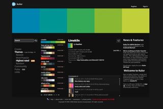 On Kuler you can browse, comment on and rate thousands of colour themes created by the Kuler community