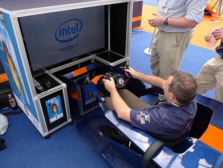 Intel-powered simulator in action