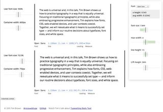 Explore online type settings with Tim Brown’s wonderful interactive tool, universaltypography.com
