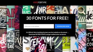 Get 30 free fonts at HypeForType