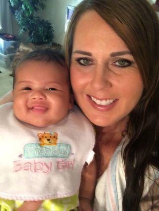 Patricia and baby Rylie selfie