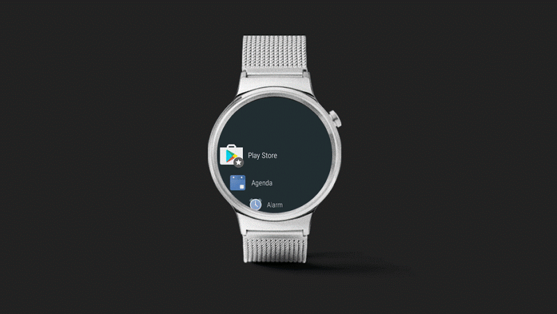 Android Wear Google Play Store animation