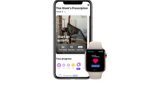 Exi app on smartphone and Apple Watch