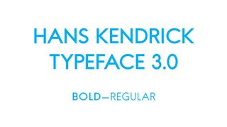 Free fonts: Hans Kendrick