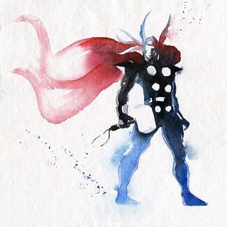 Avengers watercolour