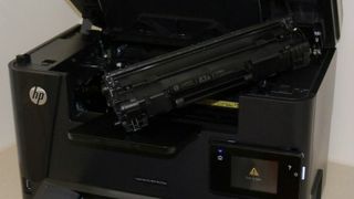 HP LaserJet Pro MFP M225dw with cartridge
