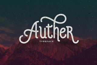 Auther font