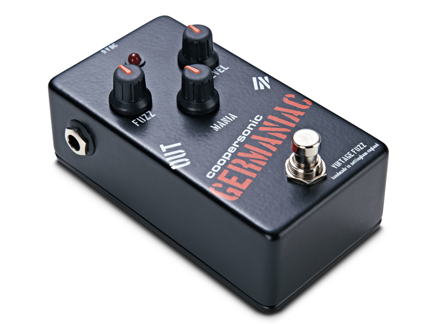 The Germaniac&#039;s Mania knob can coax wild analogue synth-style noises from your guitar.