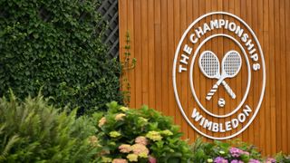 A placard for The Wimbledon Championships.