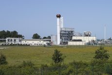 The Nord Stream 1 Baltic Sea pipeline near Lubmin, Germany