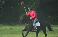 Jason has been teaching riders about maintaining a contact without hanging on