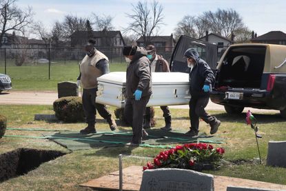 A funeral in Illinois