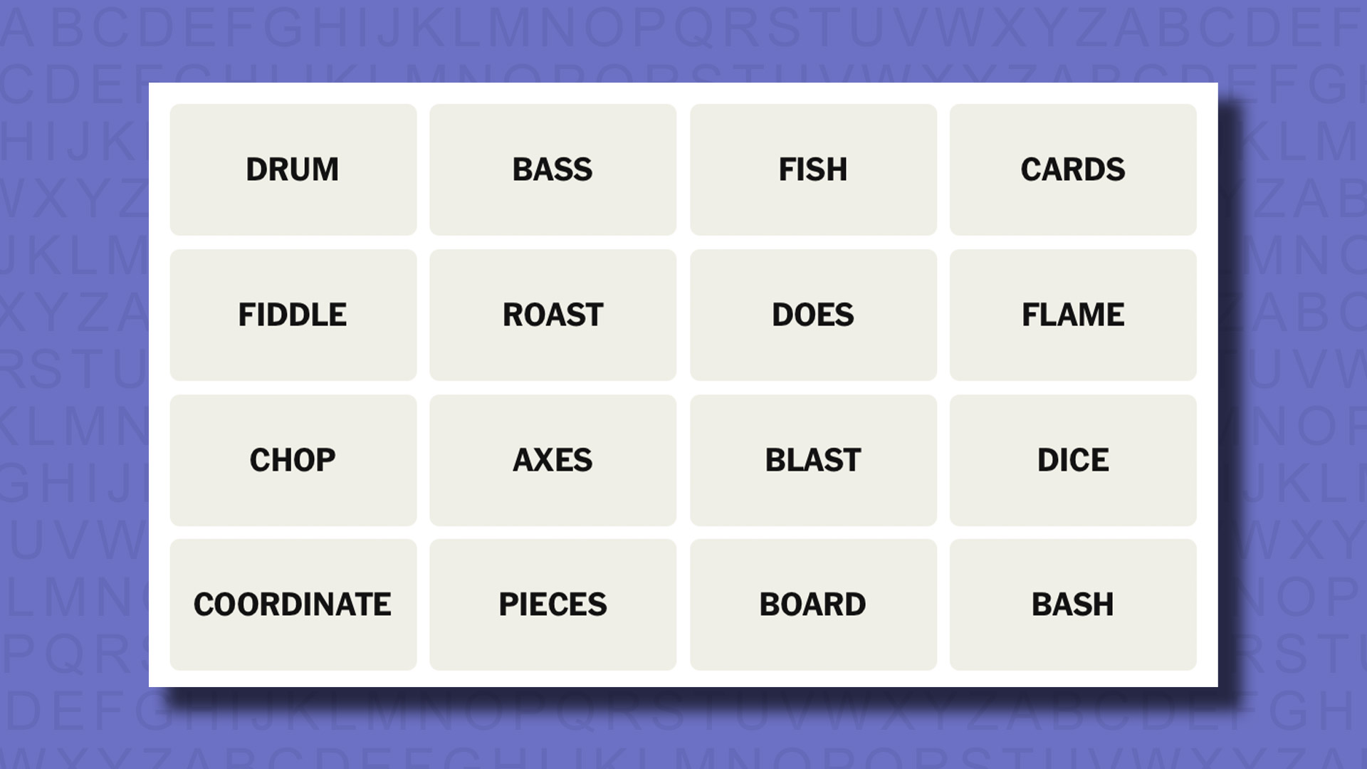 NYT Connections hints for game 812 on a purple background
