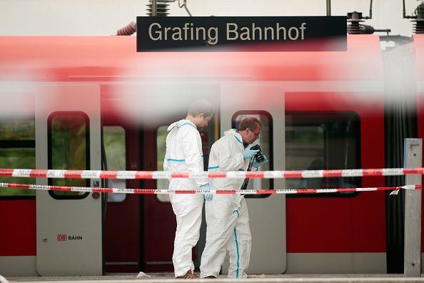 The crime scene in Grafing.