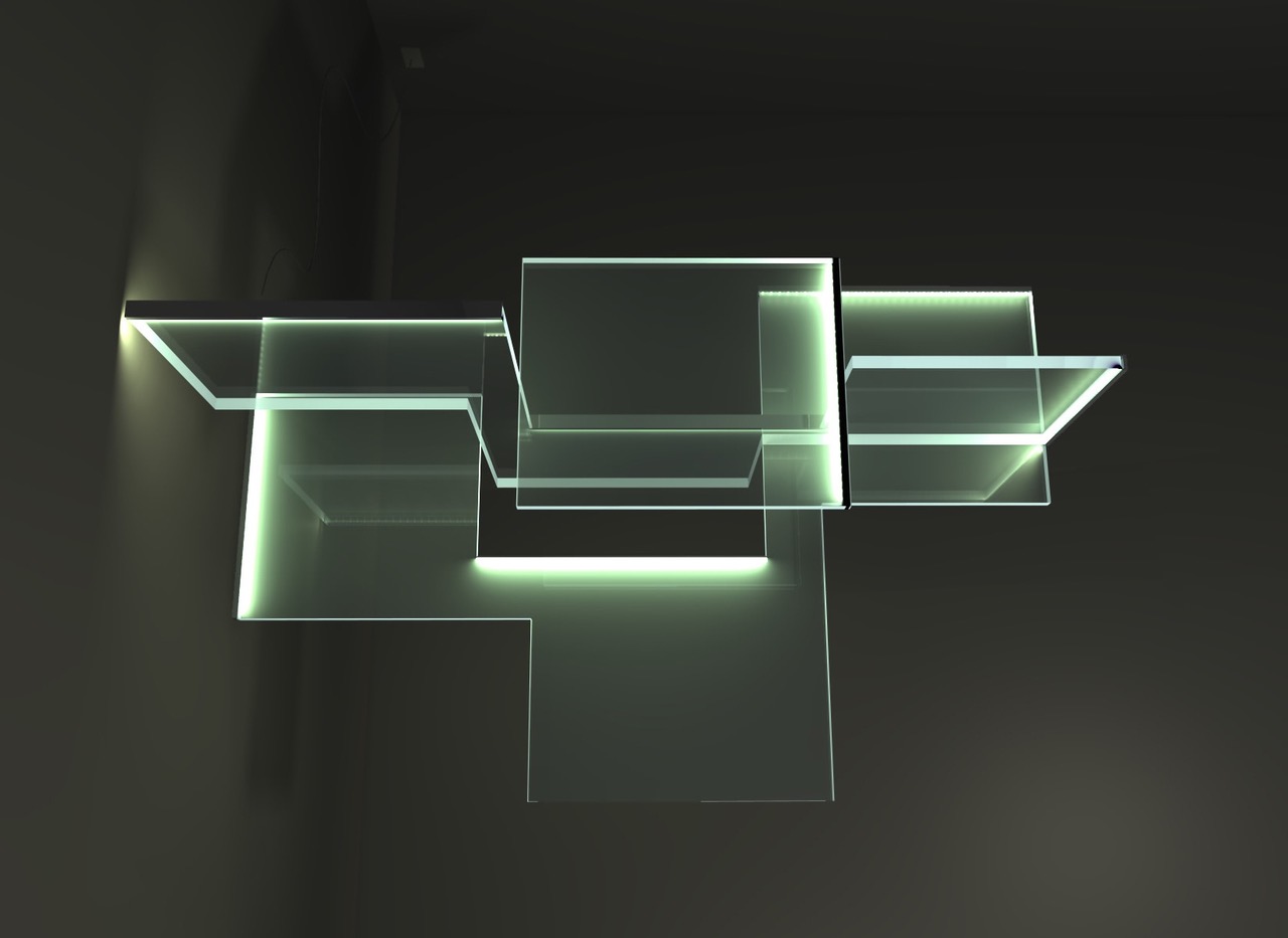 Work-in-progress light for Carpenters Workshop Gallery