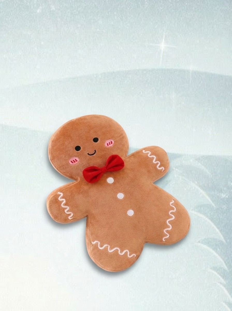 Christmas Gingerbread Man Pillow Plush