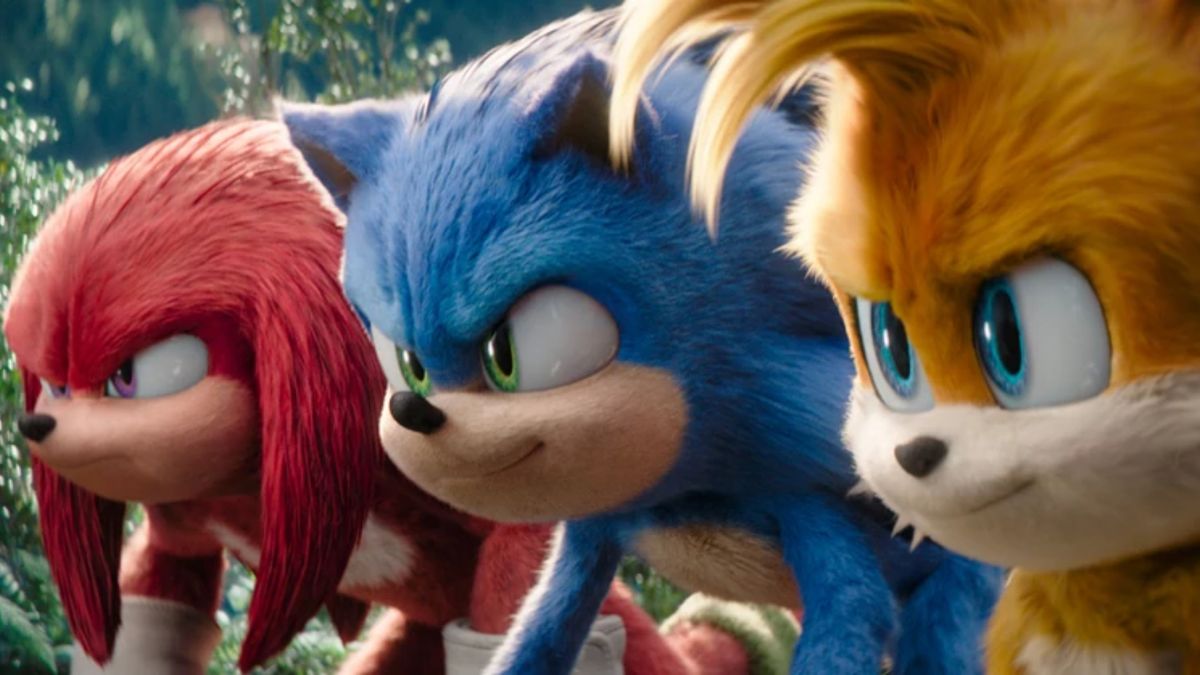 Knuckles, Sonic, and Tails in Sonic 3 (2024)