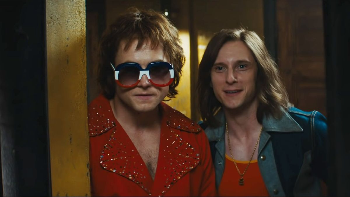 Jamie Bell and Taron Egerton in Rocketman