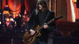Dave Grohl performs onstage during the 37th Annual Rock & Roll Hall of Fame Induction Ceremony at Microsoft Theater on November 05, 2022 in Los Angeles, California.