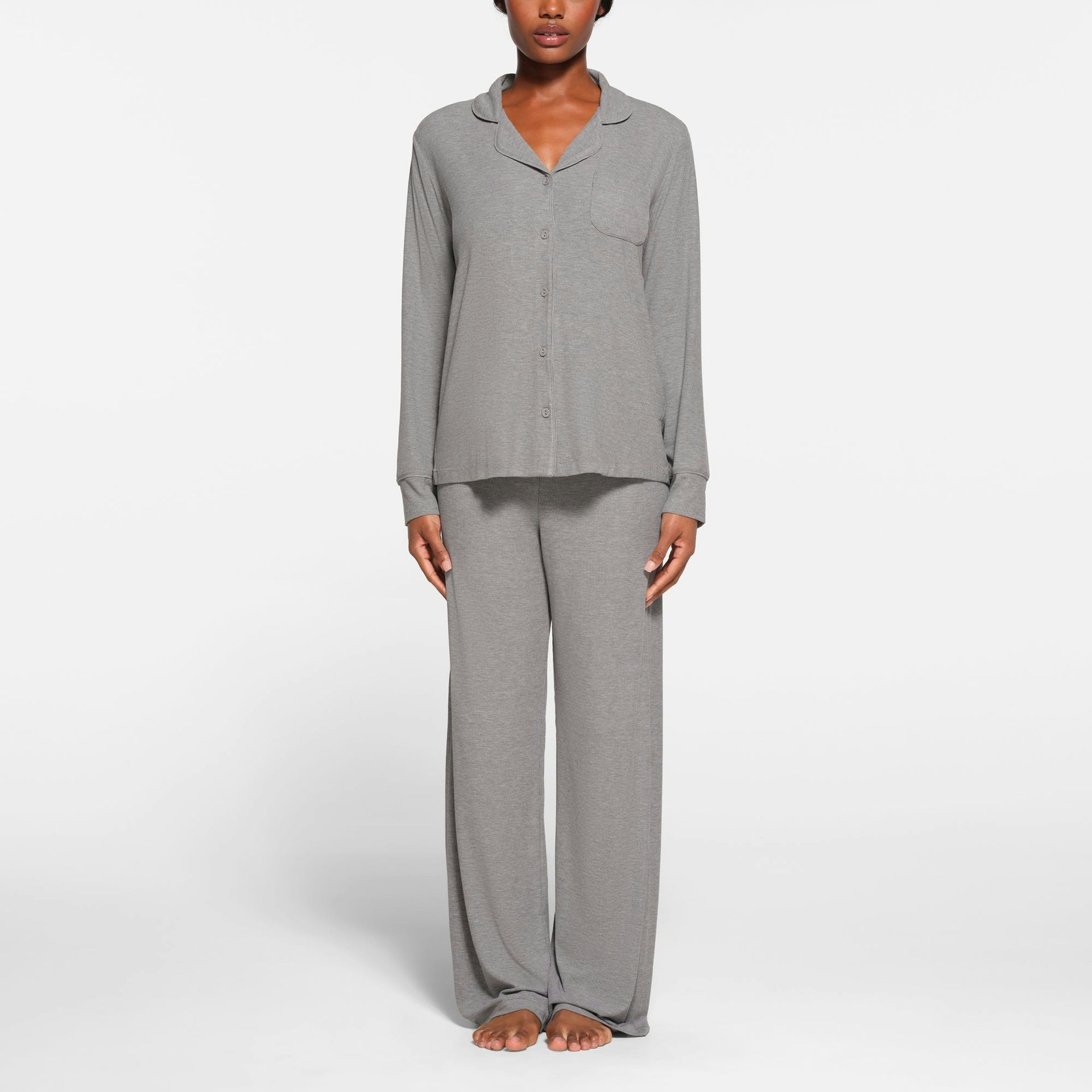 Soft Lounge Sleep Set | Heather Grey | Xxs