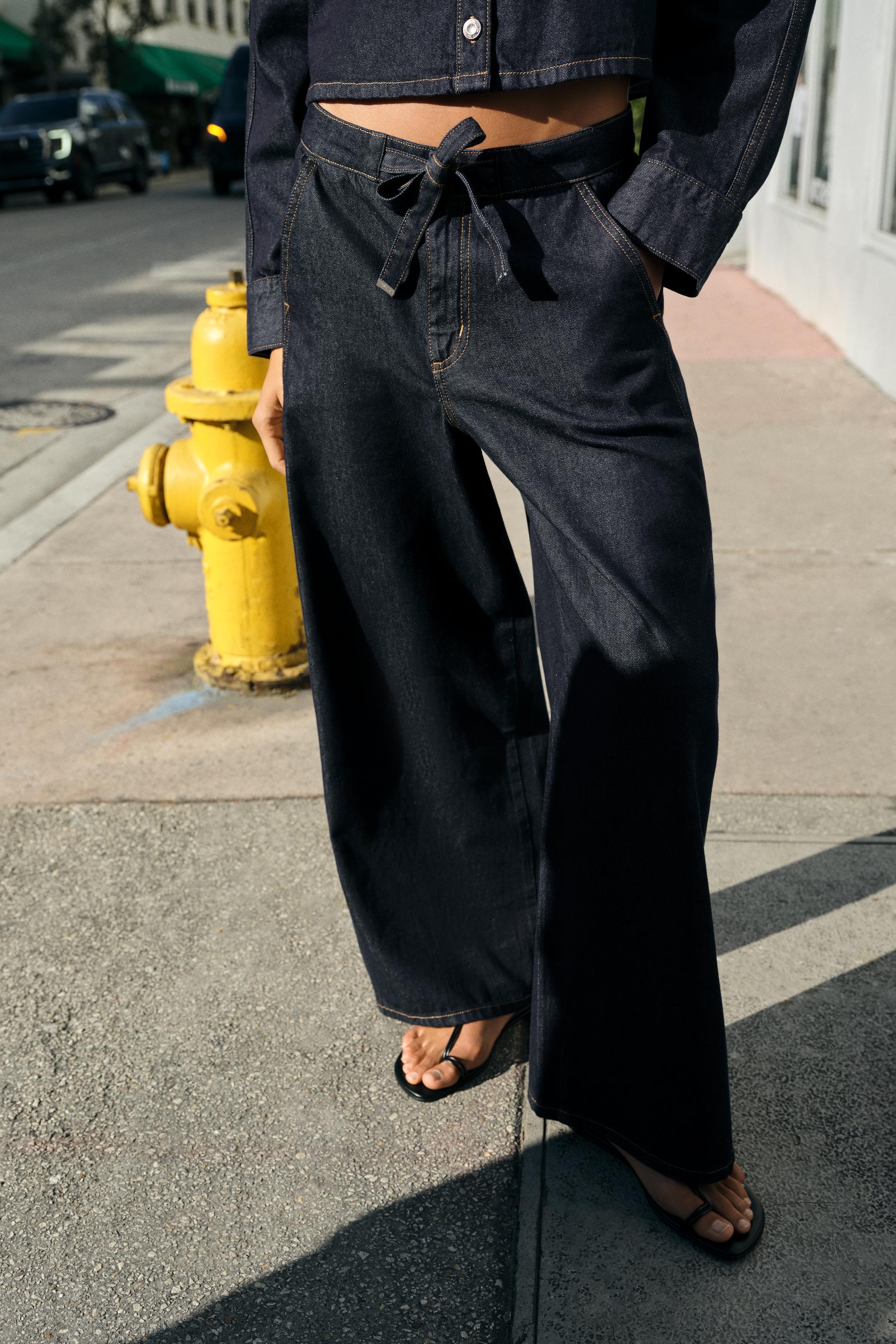 Z1975 High-Waist Jogger Wide-Leg Jeans Set