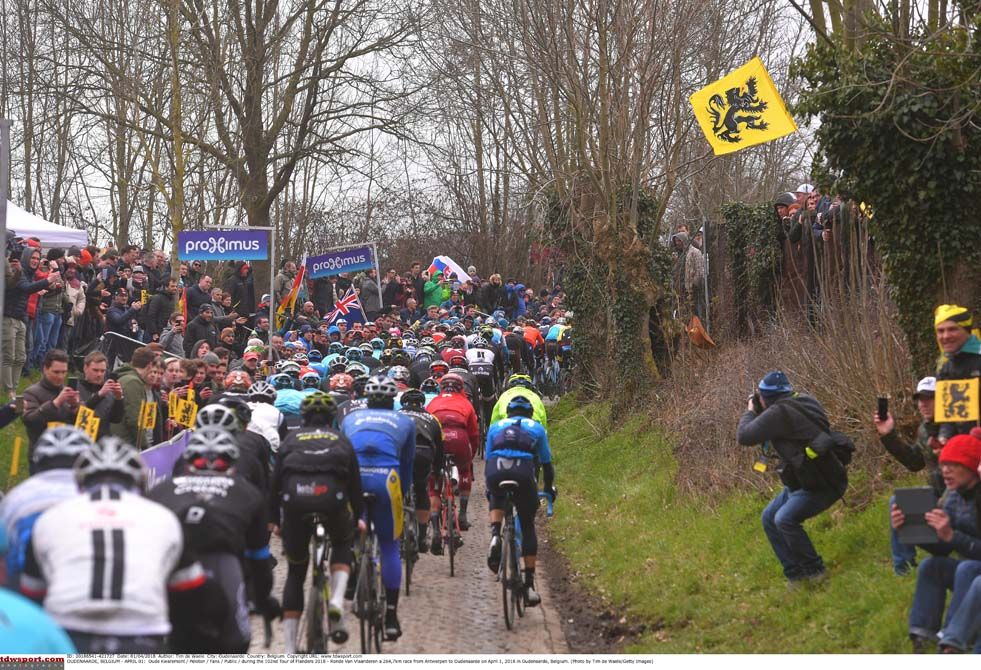 The early stages of the 2018 Tour of Flanders