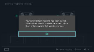 How to load custom mapping step seven: select OK
