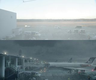 Maya, Modo and V-Ray were used to model all the digital airport elements