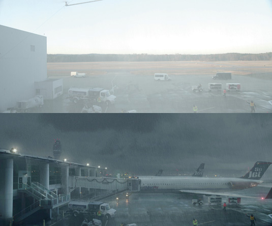 Maya, Modo and V-Ray were used to model all the digital airport elements