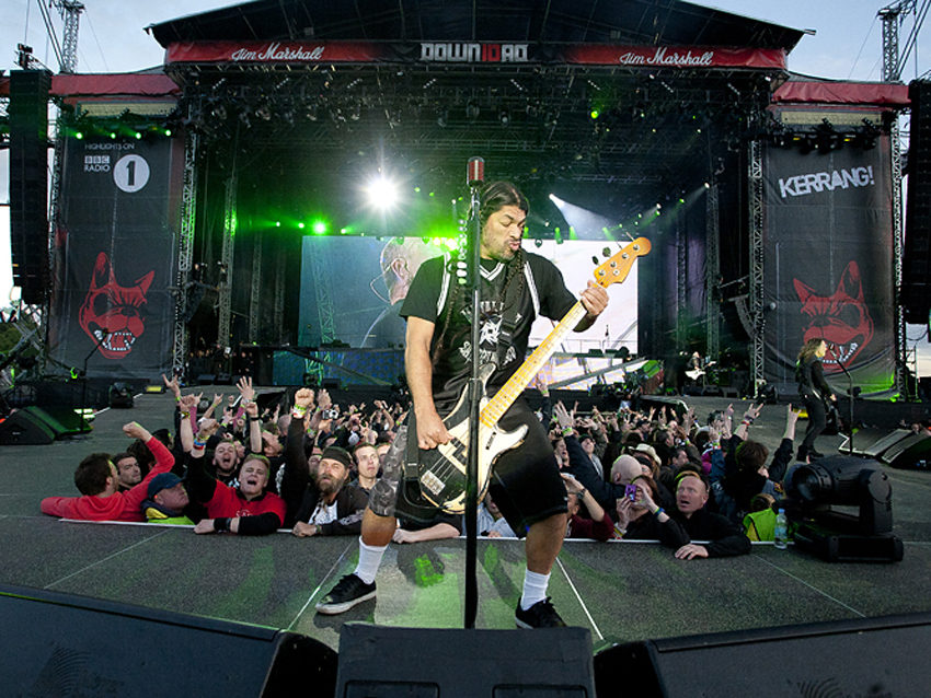 Metallica bassist Robert Trujillo