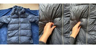 Image of drying puffer jacket