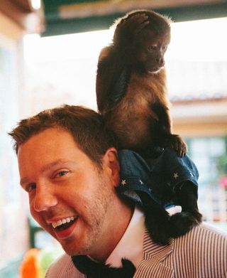 Cliff with a monkey