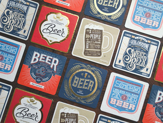 Beer Press coasters