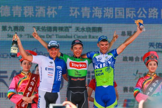 The top three from stage 9