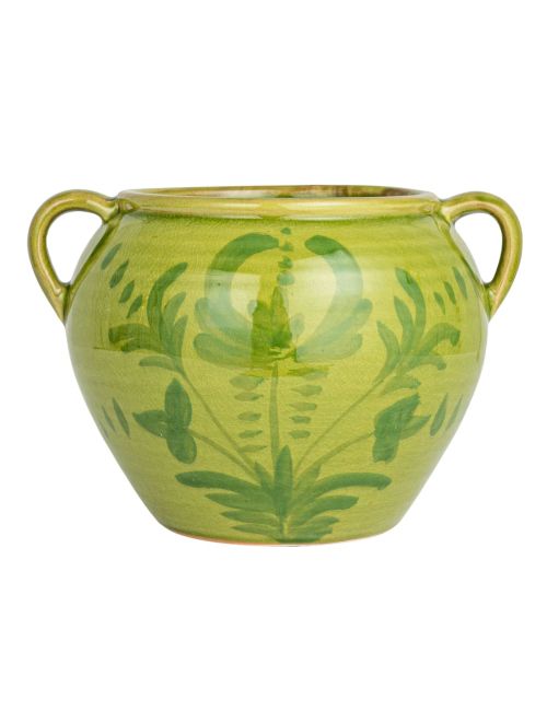 Perigold | Creative Co-Op Hand Painted Terracotta Urn