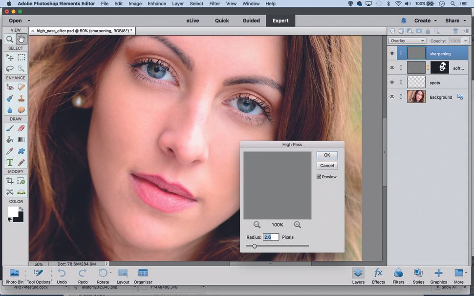 How to sharpen images to perfection in Elements Digital