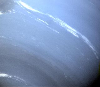 White clouds of Neptune